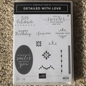 Stampin Up! “Detailed With Love” clear mount set
